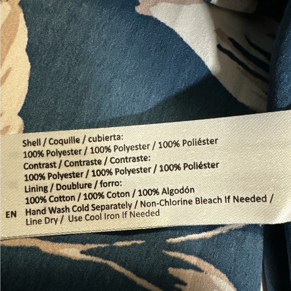 Band of Gypsies Navy and Tan Spaghetti Strap Mini Dress - Picture 3 of 7